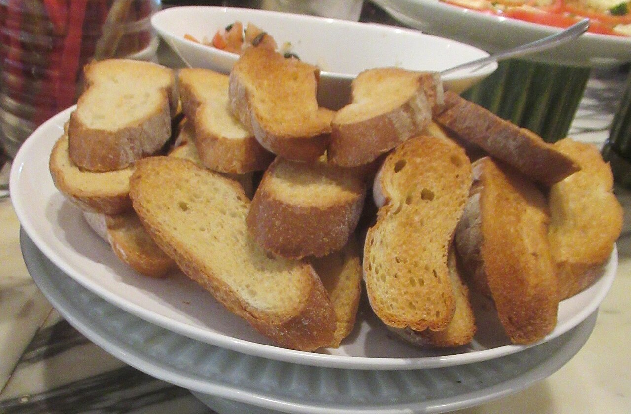 BRUSCHETTA med parmaskinke