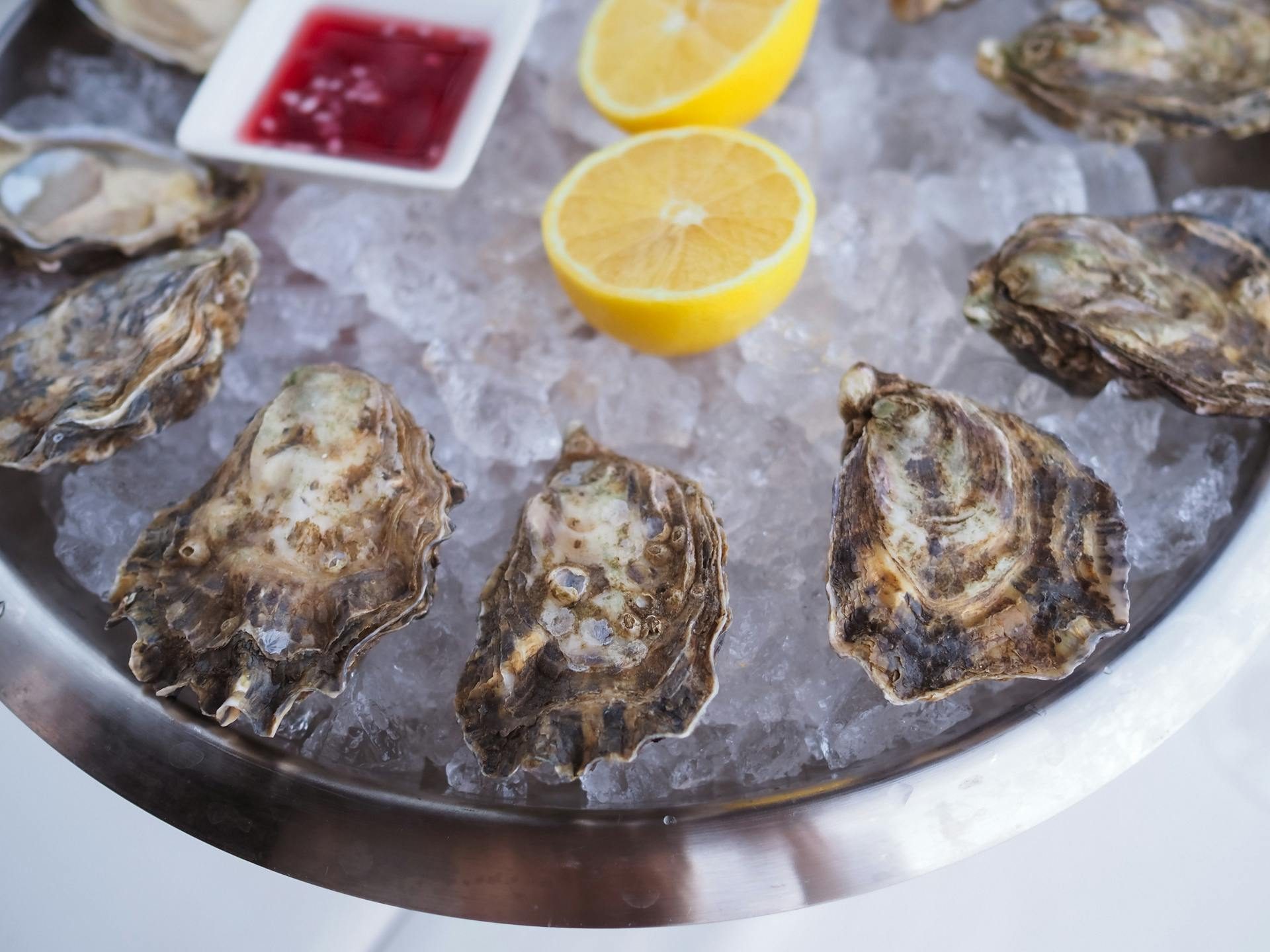 ØSTERS, gratinerede med hvidløg, persille og parmesan
