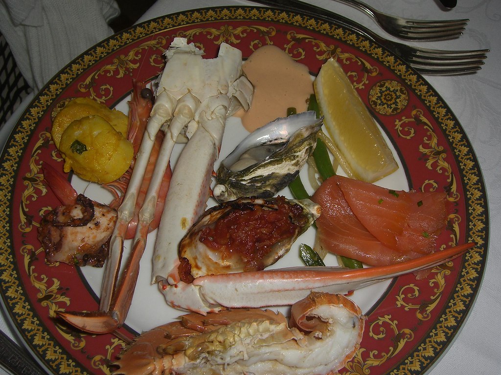 Kammuslinger med krabbekød